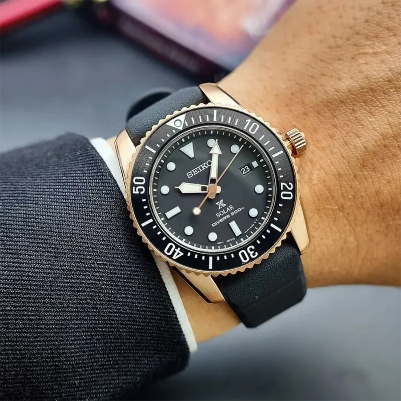 Seiko Prospex Solar Scuba Diver's Solicone Men’s Watch- SNE586P1